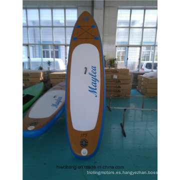 Color de madera Soft Surfboard Paddle Board